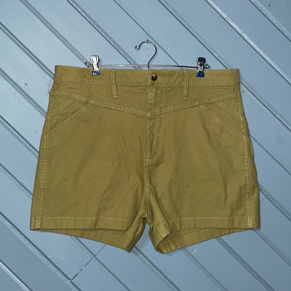 Madewelll Emmett Shorts: Yoke Edition in Olive Surplus